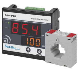 AMPERÍMETRO DIGITAL DE SOBRECORRIENTE AJUSTABLE SAMWHA‑DSP DA‑VIP04 CT50A (0,1‑999 A) CON ALARMA